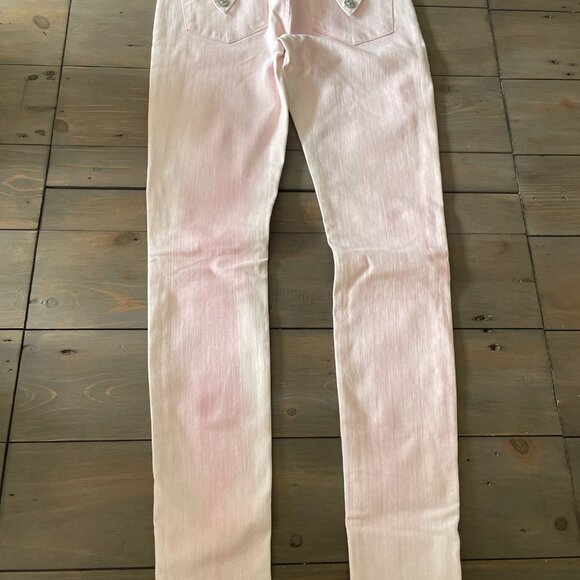 Hudson Light pink washed Denim Skinny Jeans - Picture 5 of 7